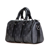 ルイ ヴィトン モノグラム エクリプス リバース キーポル バンドリエール25 ハンドバッグ ショルダーバッグ 2WAY M46271 ブラック グレー PVC レザー レディース LOUIS VUITTON 【中古】